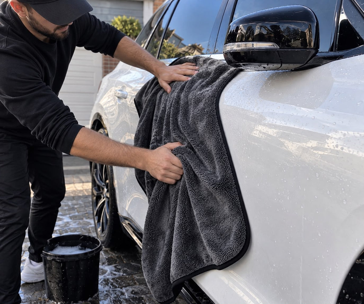 EDU Detailing Microfibre Car Drying Towel 850 GSM – 60 x 90cm | Premium Car Drying & Detailing Towel