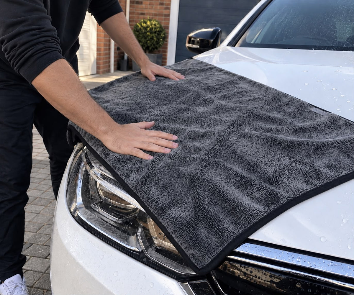 EDU Detailing Microfibre Car Drying Towel 850 GSM – 60 x 90cm | Premium Car Drying & Detailing Towel