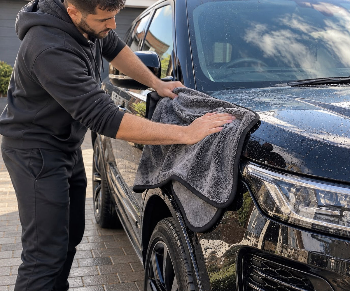 EDU Detailing Microfibre Car Drying Towel 850 GSM – 60 x 90cm | Premium Car Drying & Detailing Towel